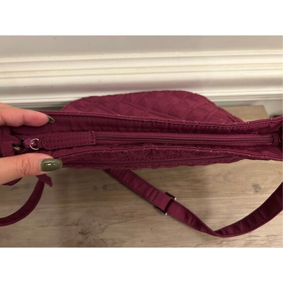 Vera Bradley Maroon Quilted Crossbody Bag - Picture 12 of 12